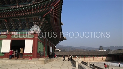 Geunjeong Hall (Geunjeongjeon) and Pagoda at Gyeongbok Palace (Gyeongbokgung) in Seoul