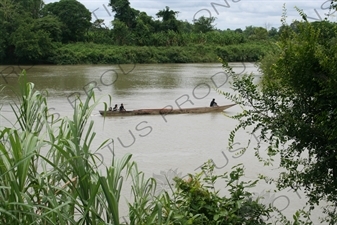 Boat on the Mekong River