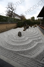 Zuiho-in Rock Garden in the Daitoku-ji Complex in Kyoto