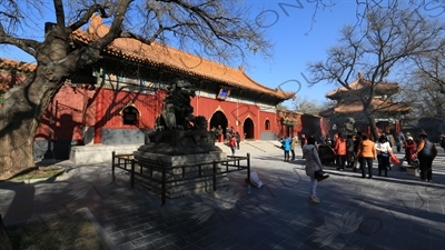 Gate of Peace and Harmony (Yonghe Men) in the Lama Temple in Beijing