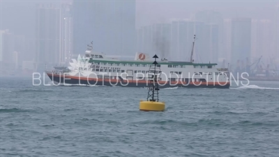 Victoria Harbour Ferry Boat in Hong Kong