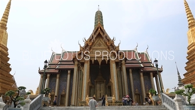 Prasat Phra Thep Bidon at the Emerald Temple/Chapel (Wat Phra Kaew) at the Grand Palace (Phra Borom Maha Ratcha Wang) in Bangkok