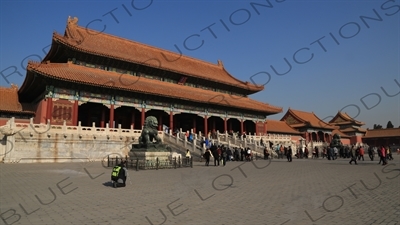 Gate of Supreme Harmony (Taihe Men) in the Forbidden City in Beijing