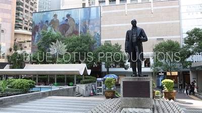 Statue of Sir Thomas Jackson in Statue Square on Hong Kong Island