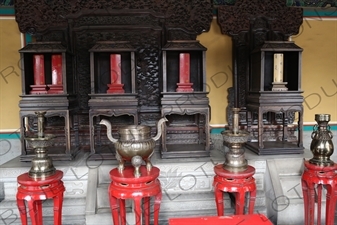 Divine Tablets inside the West Annex Hall of the Imperial Vault of Heaven (Huang Qiong Yu) in the Temple of Heaven in Beijing
