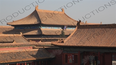 Imperial Roofs/Rooves in the Forbidden City in Beijing