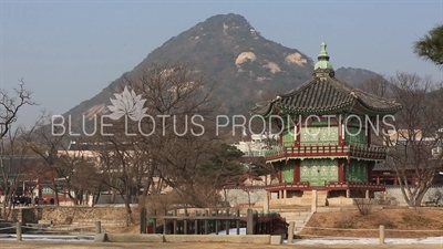 Hyangwon Pavilion (Hyangwonjeong) at Gyeongbok Palace (Gyeongbokgung) in Seoul