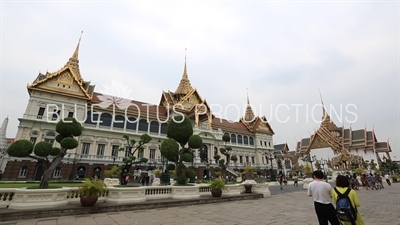 Phra Thinang Chakri Maha Prasat and Phra Thinang Dusit Maha Prasat at the Grand Palace (Phra Borom Maha Ratcha Wang) in Bangkok