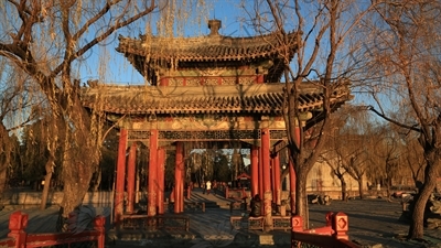 Pavilion of Heralding Spring (Zhi Chun Ting) in the Summer Palace in Beijing