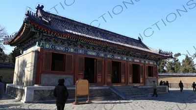 West Annex Hall and Echo Wall (Hui Yin Bi) in the Temple of Heaven (Tiantan) in Beijing