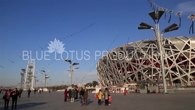 Bird's Nest/National Stadium (Niaochao/Guojia Tiyuchang) in the Olympic Park in Beijing