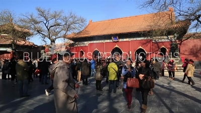 Gate of Peace and Harmony (Yonghe Men) in the Lama Temple in Beijing