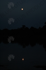 Moon above Pre Rup in Angkor Archaeological Park