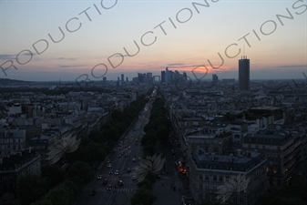 Avenue de la Grande Armée from the Arc de Triomphe de l'Étoile in Paris