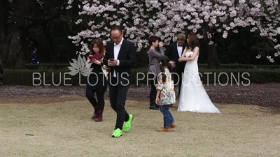 Shinjuku Gyoen National Park Wedding Photography in Tokyo