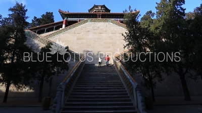 Hall of Moral Glory (Dehui Dian) and Tower of Buddhist Incense (Fo Xiang Ge) in the Summer Palace in Beijing