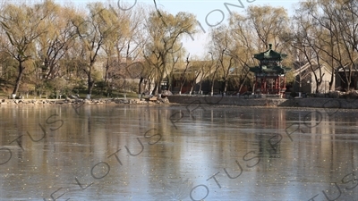 Pavilion in the Old Summer Palace in Beijing