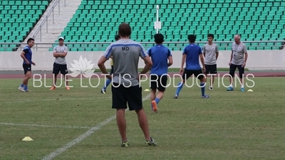 Sven Goran Eriksson at Guangzhou R&F (Rich and Force) Training Ground