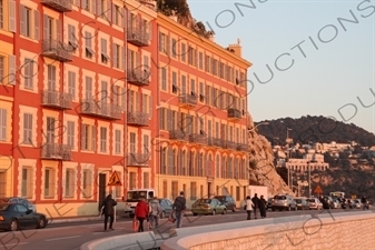 House on the Boulevard along the Seafront in Nice