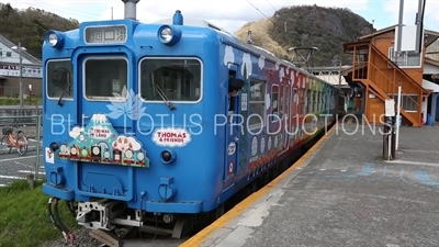 Driver Checking 'All Aboard' the 'Thomas the Tank Engine'/'Thomas and Friends' Train at Otsuki Station