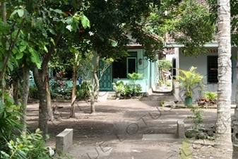 Houses outside Prambanan Temple Compound near Yogyakarta