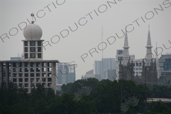 Istiqlal Mosque and St. Mary of the Assumption/Jakarta Cathedral in Jakarta