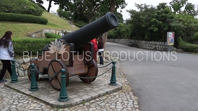 Cannon in Guia Fortress (Fortaleza da Guia) in Macau