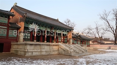 Jibokjae and Hyeopgildang at Gyeongbok Palace (Gyeongbokgung) in Seoul