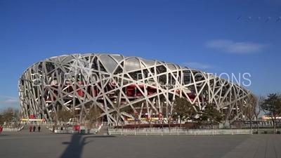 Bird's Nest/National Stadium (Niaochao/Guojia Tiyuchang) in the Olympic Park in Beijing