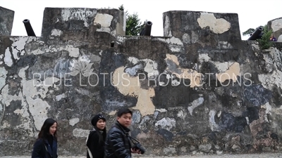 Exterior Wall of Monte Fort (Fortaleza do Monte) in Macau