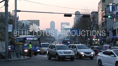 Traffic on a Seoul Street