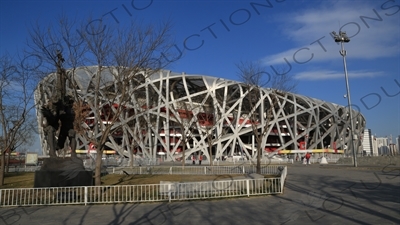 Bird's Nest/National Stadium (Niaochao/Guojia Tiyuchang) in the Olympic Park in Beijing