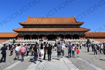 Gate of Supreme Harmony (Taihe Men) in the Forbidden City in Beijing