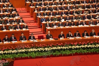 President Hu Jintao Speaking at the Opening of the 18th National Congress of the Communist Party of China (CPC) in the Great Hall of the People in Beijing