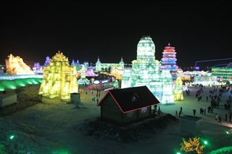 Ice Sculptures at the Harbin Ice and Snow Festival in Harbin