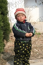 Small Boy at the Shaolin Temple in Dengfeng