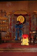 Performer Using a Classical Chinese Musical Instrument in the Divine Music Administration (Shenyue Shu) in the Temple of Heaven (Tiantan) in Beijing