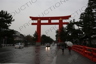 Heian Jingu Torii in Kyoto