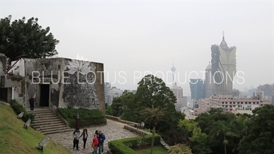 Exterior Wall of Guia Fortress (Fortaleza da Guia) in Macau