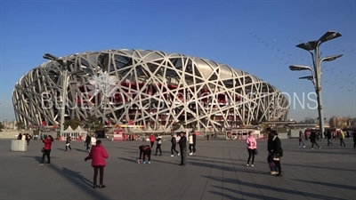 Bird's Nest/National Stadium (Niaochao/Guojia Tiyuchang) in the Olympic Park in Beijing