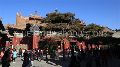 Hall of the Wheel of the Law (Falun Dian) in the Lama Temple in Beijing