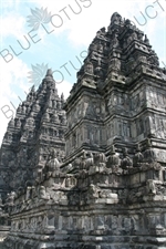 Buildings at Prambanan Temple Compound near Yogyakarta