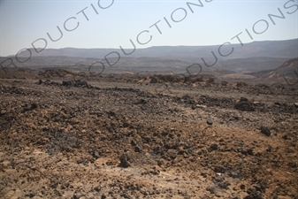 Hills and Volcanic Rock around Lake Assal in Djibouti