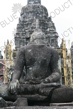 Statue outside a Building at Prambanan Temple Compound near Yogyakarta