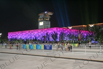 Beijing National Aquatics Centre/Water Cube (Guojia Youyong Zhongxin/Shuili Fang) in the Olympic Park in Beijing