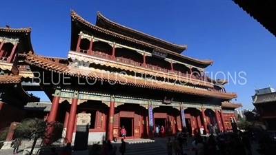 Pavilion of Ten Thousand Joys (Wanfu Ge) in the Lama Temple in Beijing