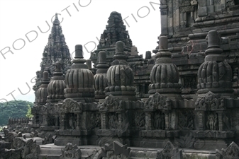 Buildings at Prambanan Temple Compound near Yogyakarta