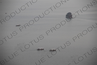 Boats on West Lake (Xihu) in Hangzhou