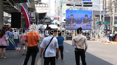 Main Stage at Ratchaprasong Protest Camp in Bangkok