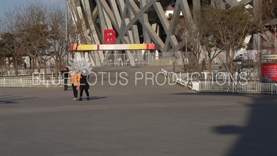 Bird's Nest/National Stadium (Niaochao/Guojia Tiyuchang) in the Olympic Park in Beijing